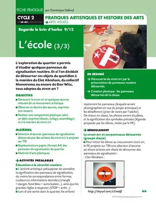 Regarde le brin d'herbe 9/12. L'école (3)