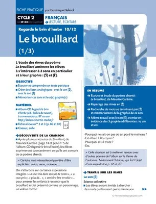 Regarde le brin d'herbe 10/12. Le brouillard (1)