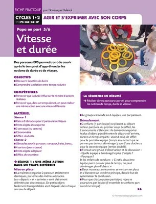 Papa on part 5/6 - Vitesse et durée