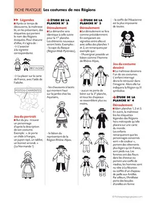 Les costumes de nos régions