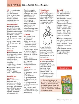 Les costumes de nos régions
