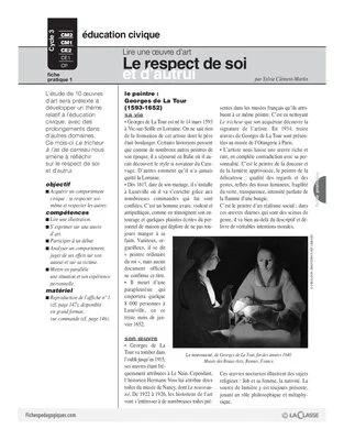 Lire une oeuvre d'art (1) / Le respect de soi et d'autrui