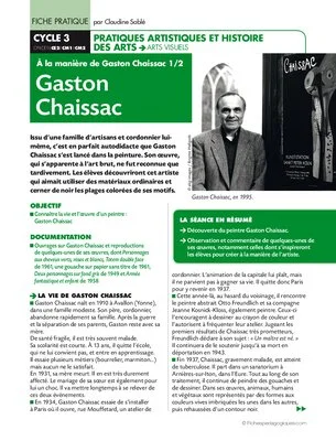 A la manière de Gaston Chaissac 1/2. Gaston Chaissac