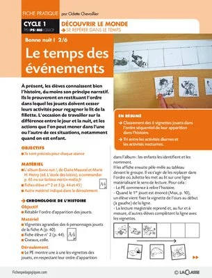 Bonne nuit 2/6. Le temps des événements