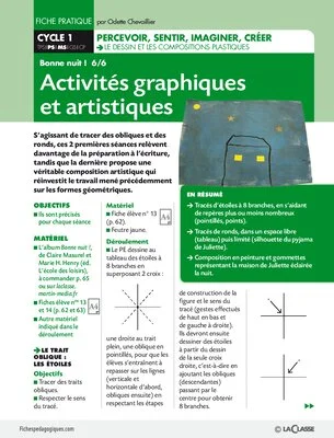 Bonne nuit 6/6. Activités graphiques et artistiques