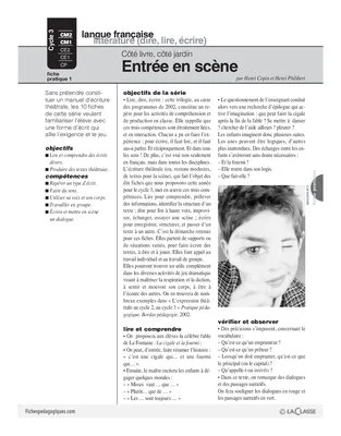 Côté livre, côté jardin (1) / Entrée en scène