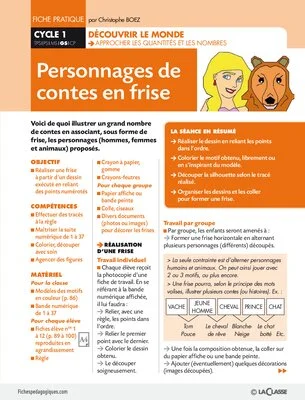 Personnages de contes en frise