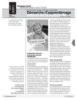 Démarche d'apprentissage naturel de la lecture (6)