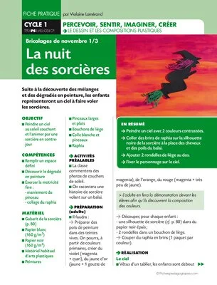 La nuit des sorcières - Bricolage de novembre