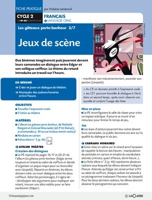 Les gâteaux porte-bonheur 3/7. Jeux de scène