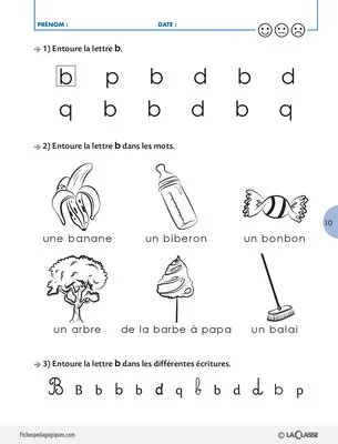 Repérage de lettres 1/2