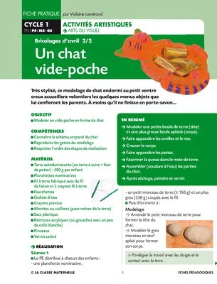 Un chat vide-poche
