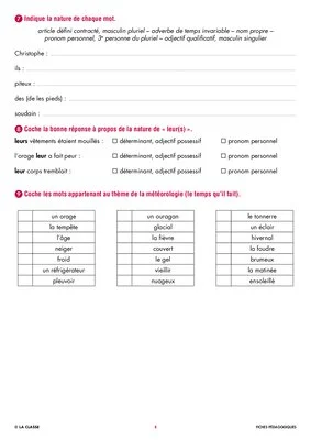 Une année de dictées CM1 avril