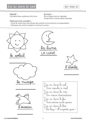 Attention visuelle GS mai juin