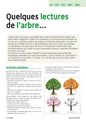 Quelques lectures de l'arbre