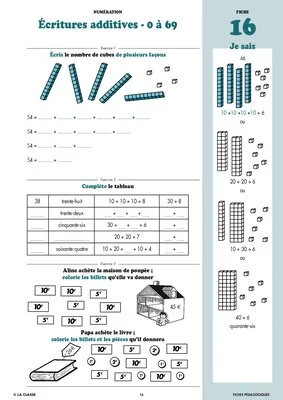 Maths CP numération ~ Cahiers malins