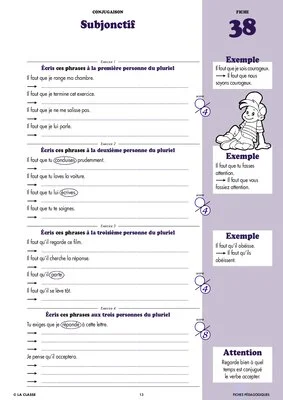 Français CM1 conjugaison ~ Cahiers malins