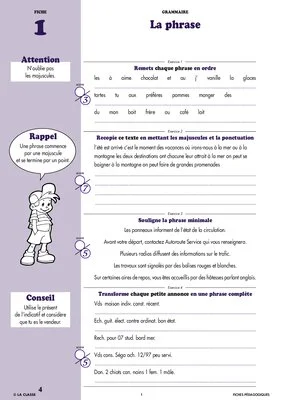 Français CM1 Grammaire ~ Cahiers malins
