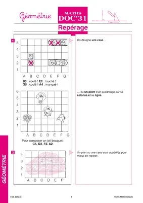 Maths CE géométrie ~Docs en stock