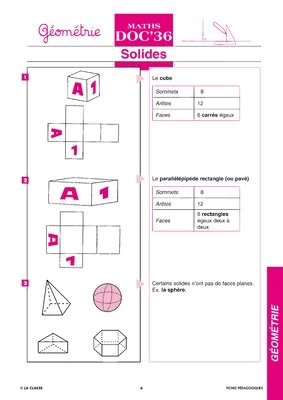 Maths CE géométrie ~Docs en stock