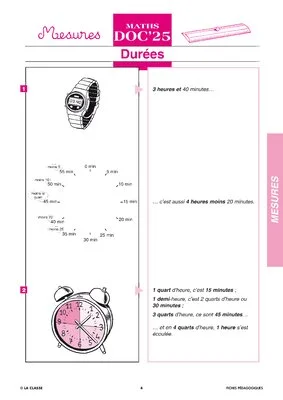 Maths CE les mesures ~ Docs en stock