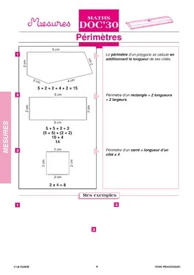 Maths CE les mesures ~ Docs en stock