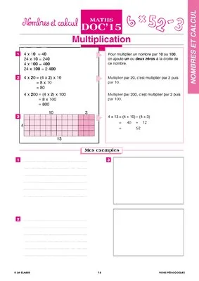 Maths CE nombres et calcul ~ Docs en stock