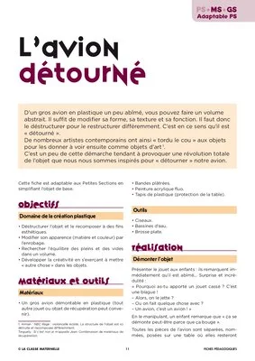 Créations en trois dimensions ~ Arts visuels en maternelle