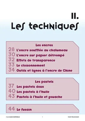 Techniques de création ~ Arts visuels en maternelle