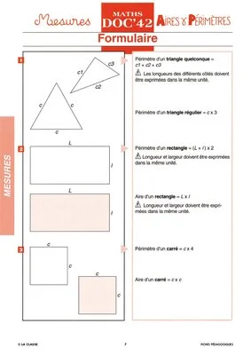 Maths CM Les mesures ~Docs en stock