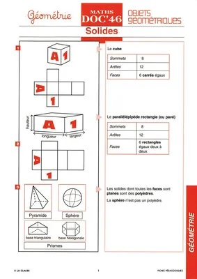 Maths CM Géométrie ~ Docs en stock