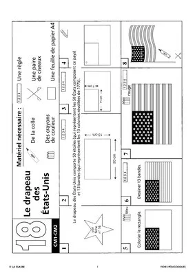 Le drapeau des Etats-Unis