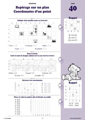 Maths CM1 Géométrie ~ Cahiers malins