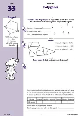 Maths CM1 Géométrie ~ Cahiers malins