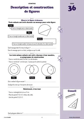 Maths CM1 Géométrie ~ Cahiers malins