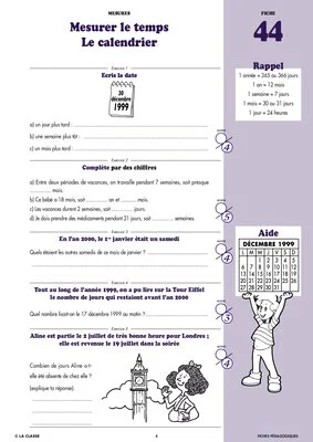 Maths CM1 Mesures ~ Cahiers malins