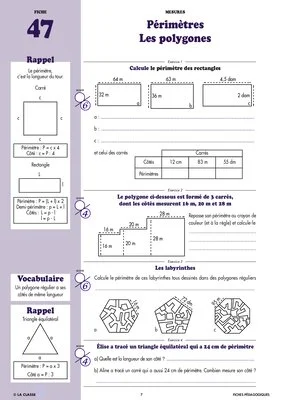 Maths CM1 Mesures ~ Cahiers malins