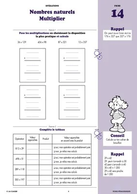 Maths CM1 Opérations ~ Cahiers malins