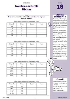 Maths CM1 Opérations ~ Cahiers malins
