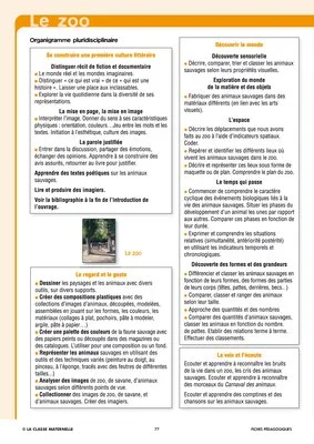 Les animaux du zoo
