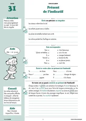 Français CE2 Conjugaison ~ Cahiers malins