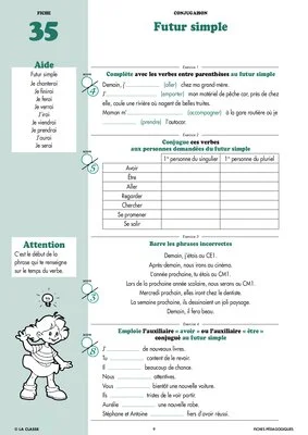 Français CE2 Conjugaison ~ Cahiers malins