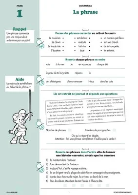 Français CE2 Grammaire ~ Cahiers malins