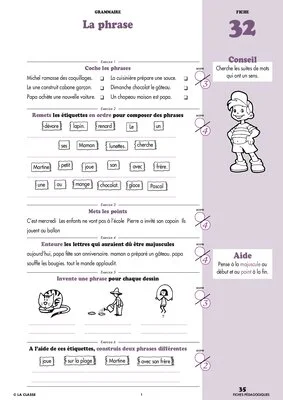Français CE1 Grammaire ~ Cahiers malins