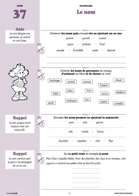 Français CE1 Grammaire ~ Cahiers malins