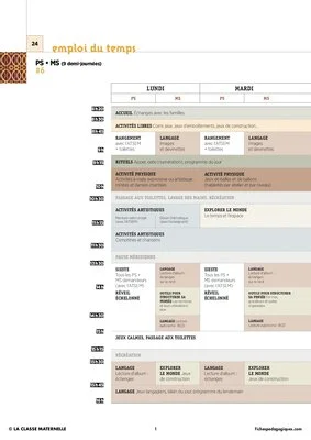 IO 2015 - 15 Emplois du temps en MS