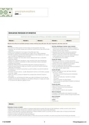CM1 - Programmations 2016 - Nouveaux programmes