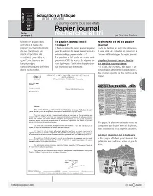 Journal (2) / Papier journal, recherche et tri