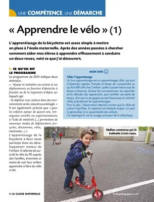 Apprendre le vélo (1)