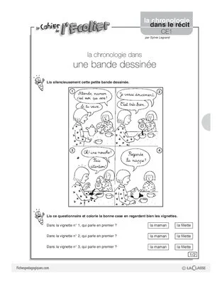 La chronologie dans une bande dessinée